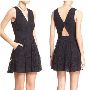 Free People Lovely in Lace Fit & Flare Dress